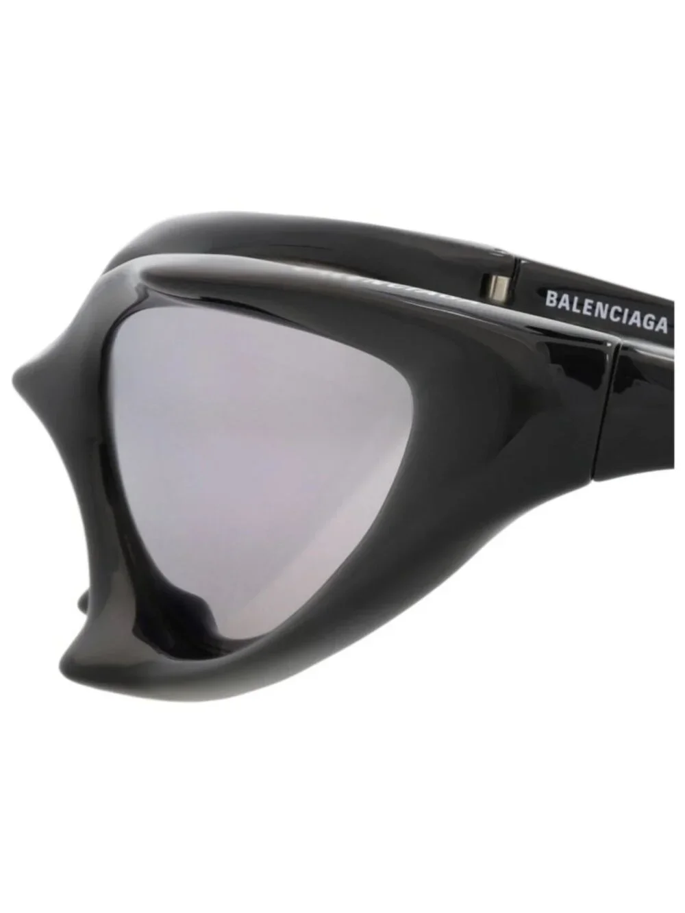 New Balenciaga Women's Sunglasses Shield Wrap Bio Injection Frame Unisex Black